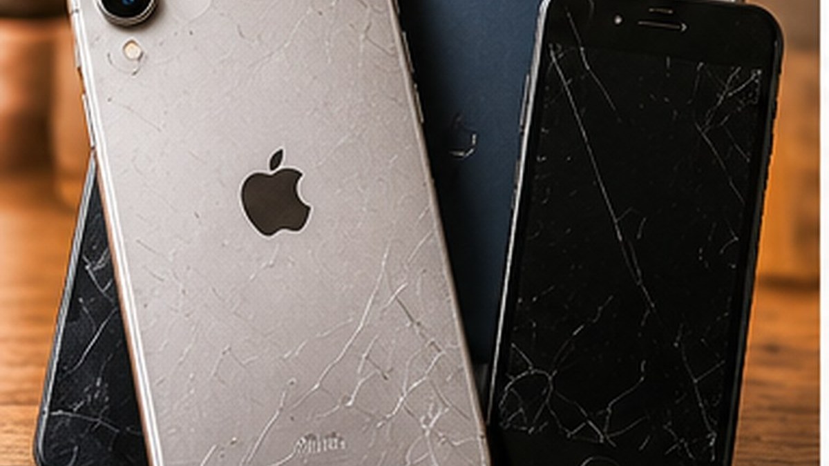 Customer preparing smartphone and laptop to sell through techtrade